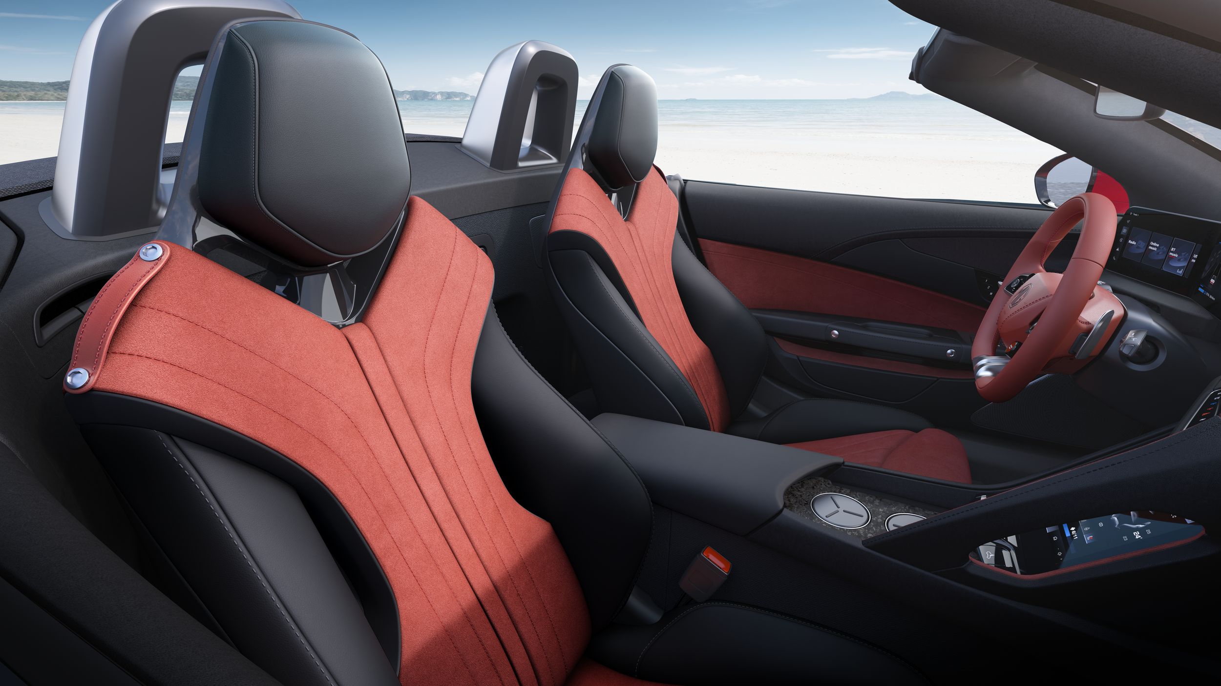 Cyberster, Car, Chair, Cushion, Furniture, Home Decor, Transportation, Vehicle