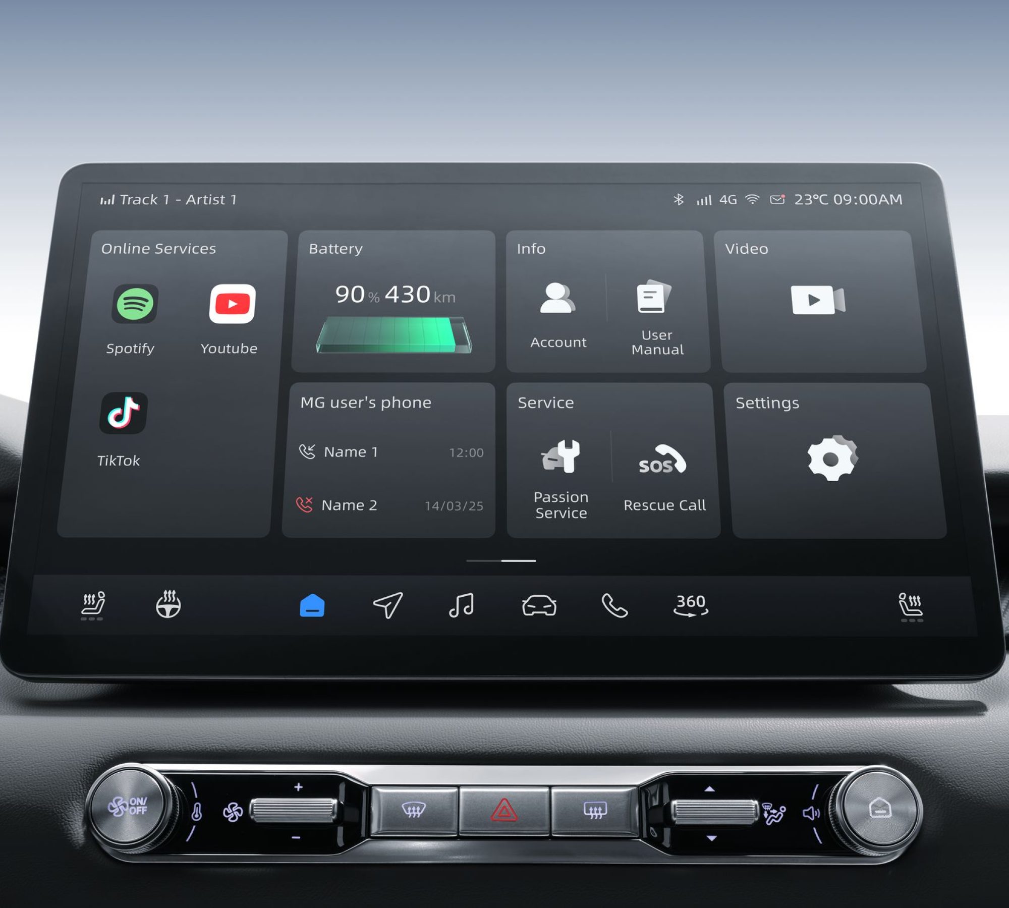 MGS5 EV, MGS5 interior, interior, Electronics, Stereo MGS5 EV, MGS5 interior, interior, Electronics, Stereo
